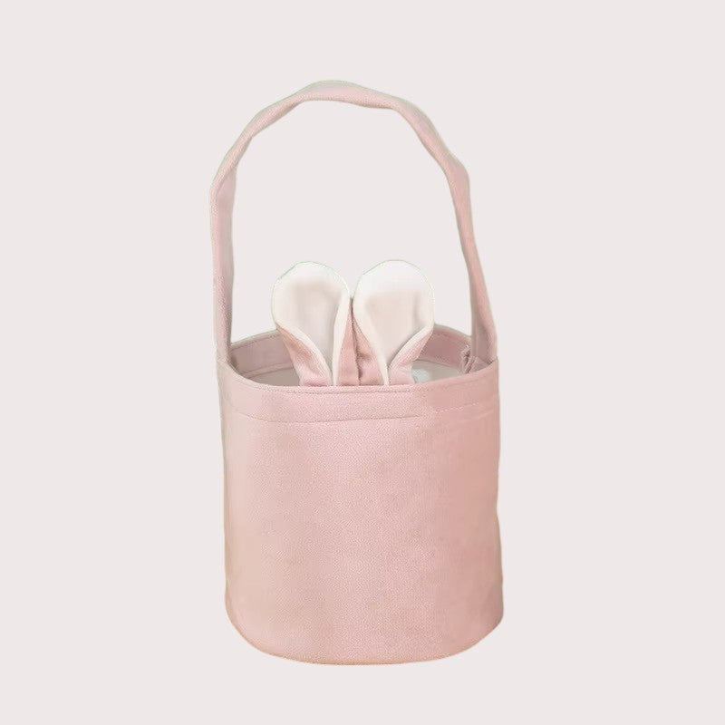 Easter Bunny Velvet Basket Bags